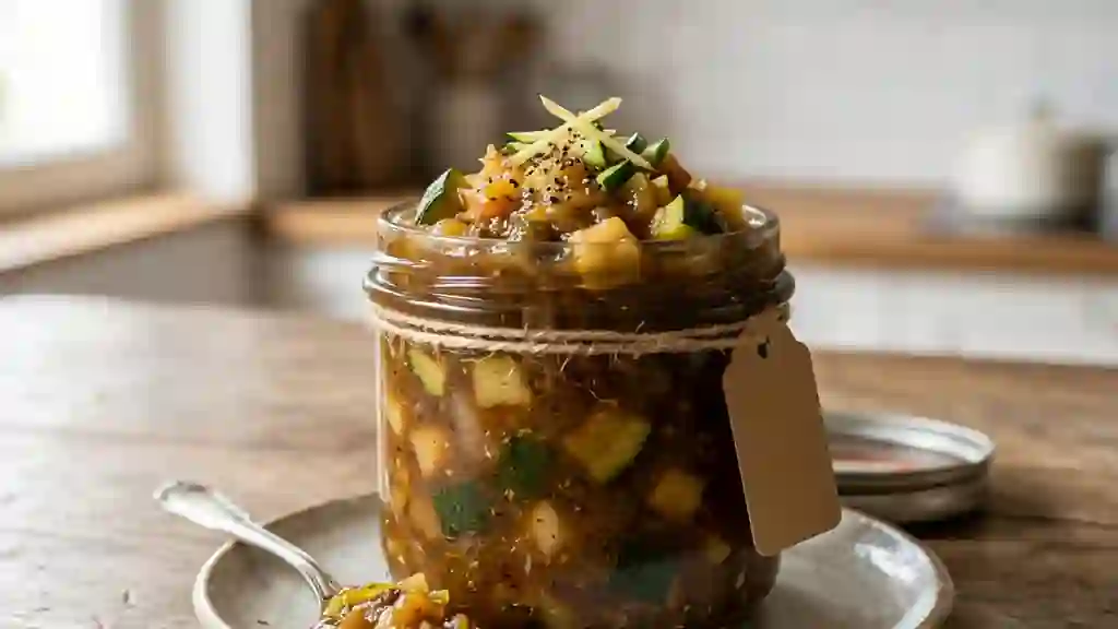 Chutney de courgettes fondant et acidulé - Photo de présentation