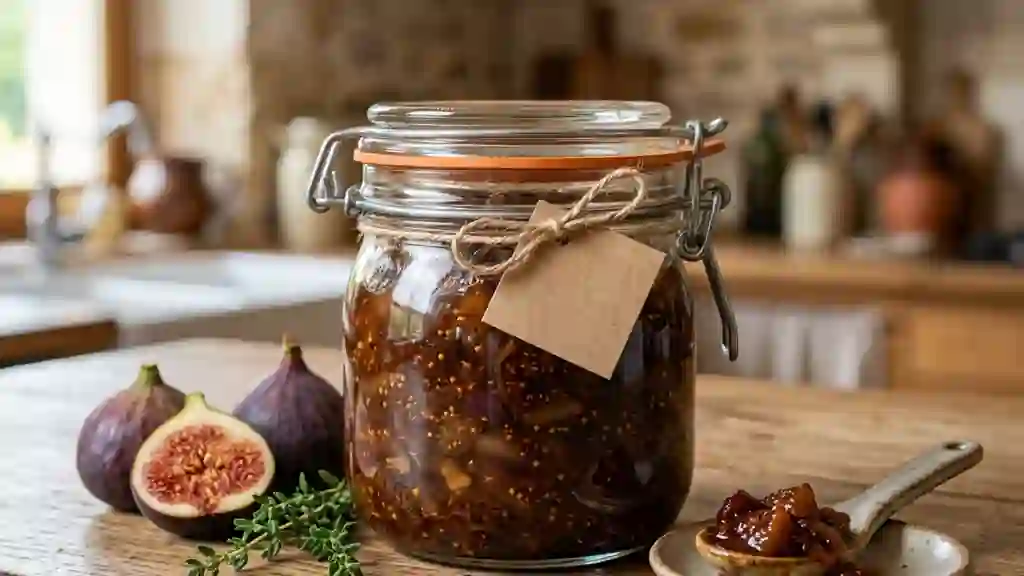 Chutney de figues fondant et épicé - Photo de présentation