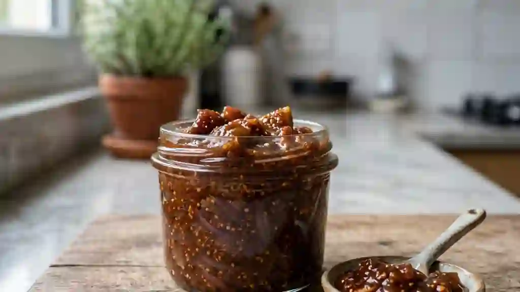 Chutney de figues fondant au gingembre - Photo de présentation