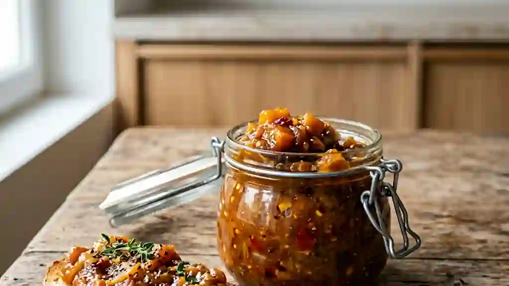 Chutney de potiron onctueux et acidulé - Photo de présentation