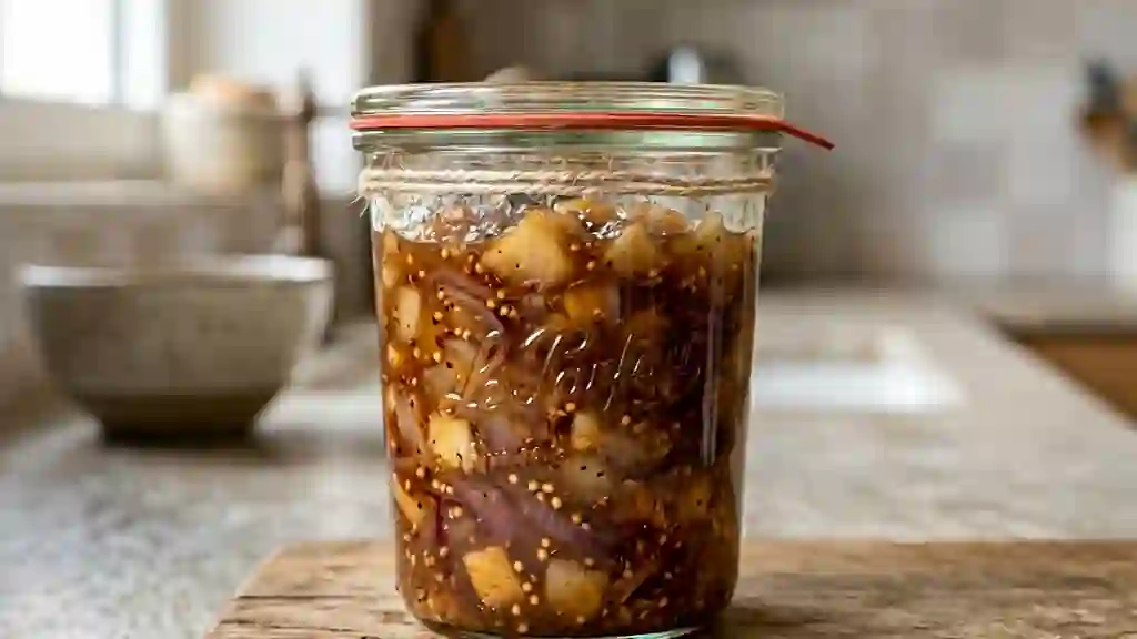 Chutney Pommes-Poires Fondant et Épicé - Photo de présentation