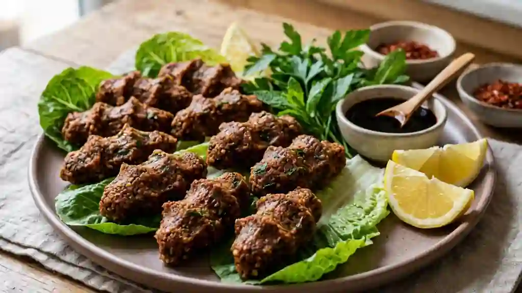 Cig Köfte fondants aux épices turques - Photo de présentation