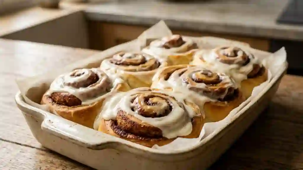 Cinnamon Rolls Moelleux & Glaçage Crémeux - Photo de présentation