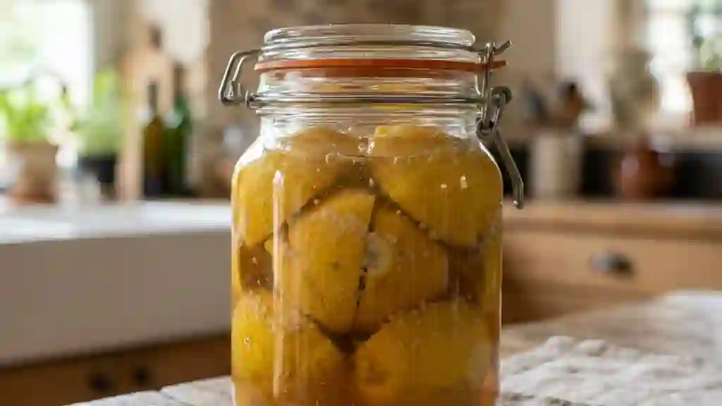 Citrons confits au sel fondants et acidulés - Photo de présentation