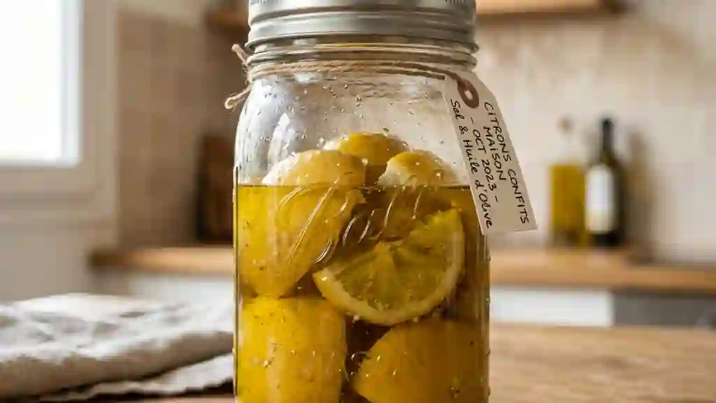 Citrons Confits : Écorces Fondantes et Salées - Photo de présentation