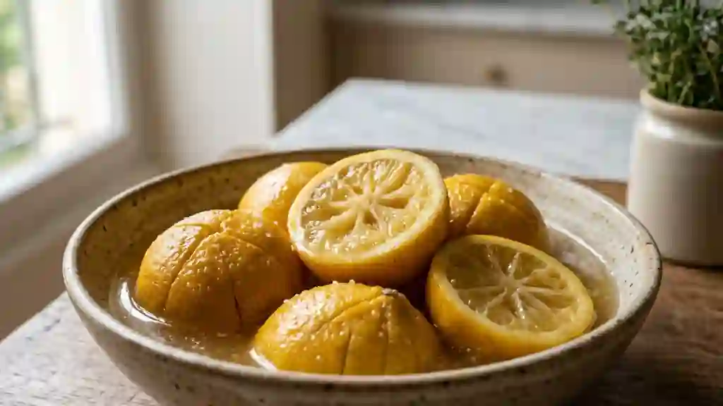 Citrons confits fondants et acidulés - Photo de présentation