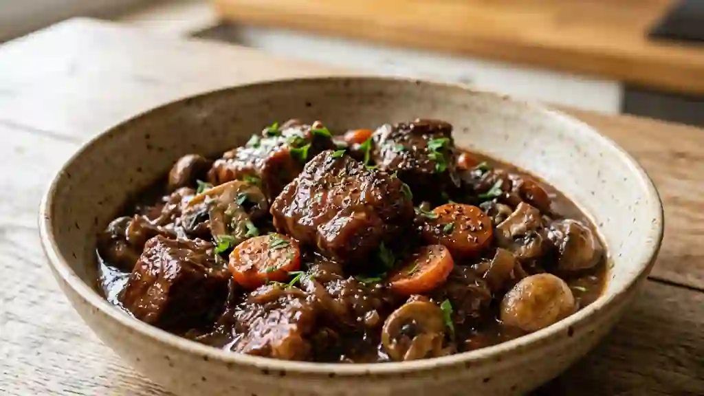 Civet de porc fondant et sa sauce onctueuse - Photo de présentation