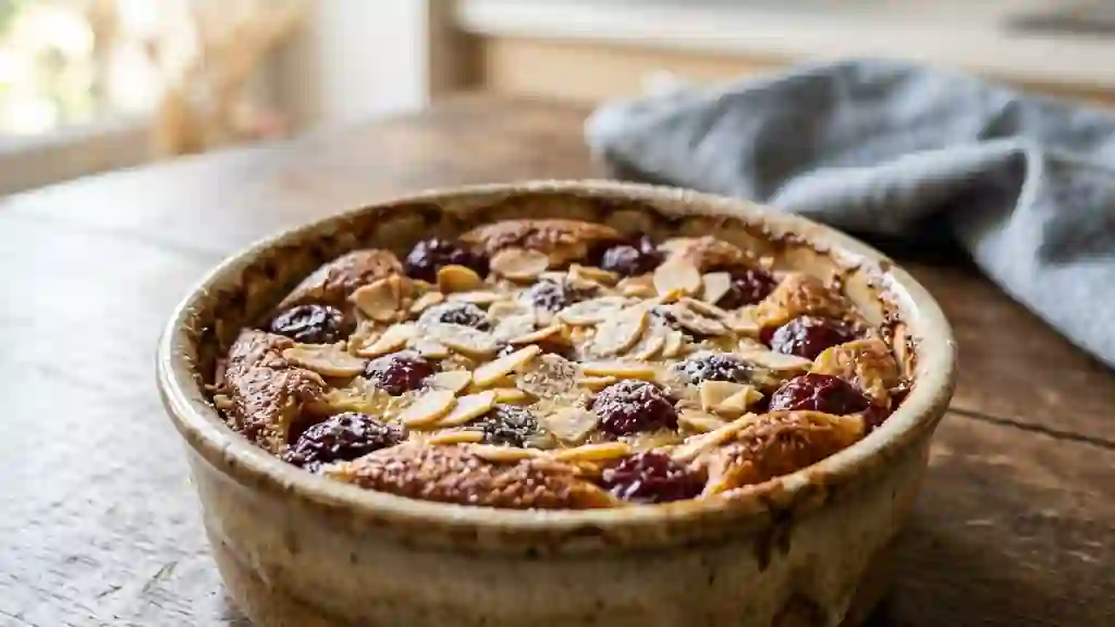 Clafoutis aux cerises cœur amandine - Photo de présentation