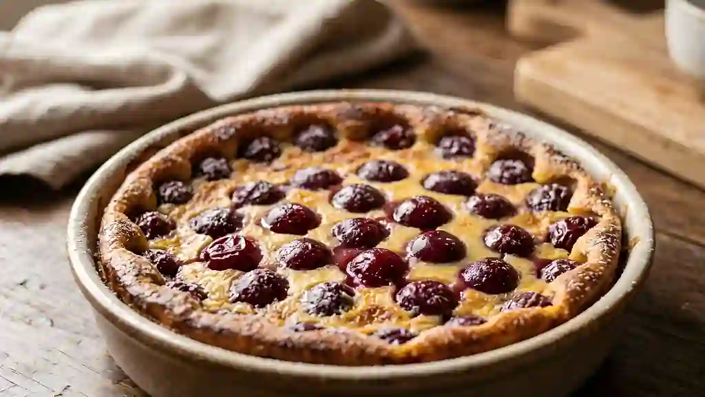 Clafoutis aux cerises juteux - Photo de présentation