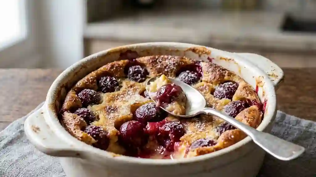 Clafoutis aux cerises fondant et rapide - Photo de présentation
