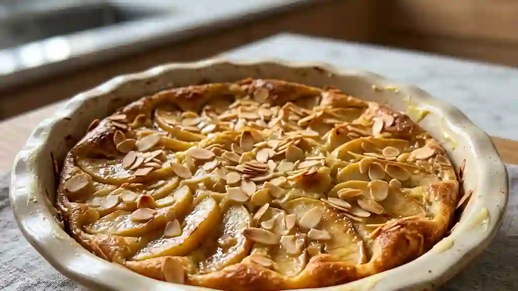Clafoutis Fondant Pommes, Amandes & Calvados - Photo de présentation