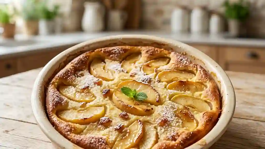 Clafoutis Fondant aux Pommes et Vanille - Photo de présentation