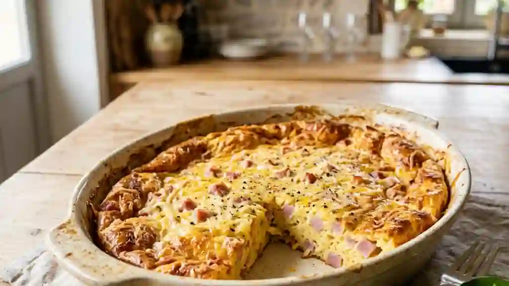 Clafoutis Moelleux au Jambon et Fromage - Photo de présentation