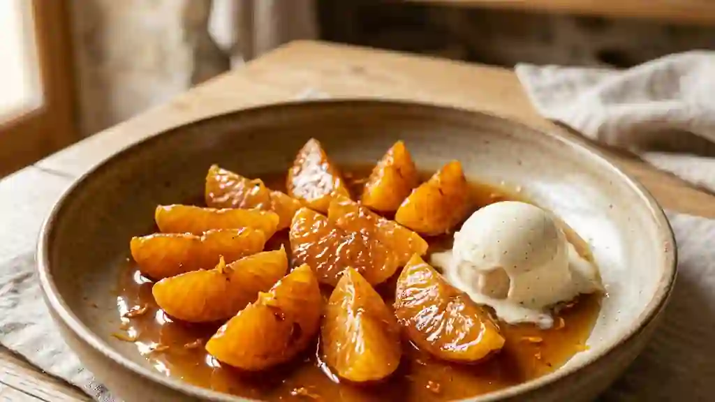 Clémentines Flambées au Grand Marnier - Photo de présentation