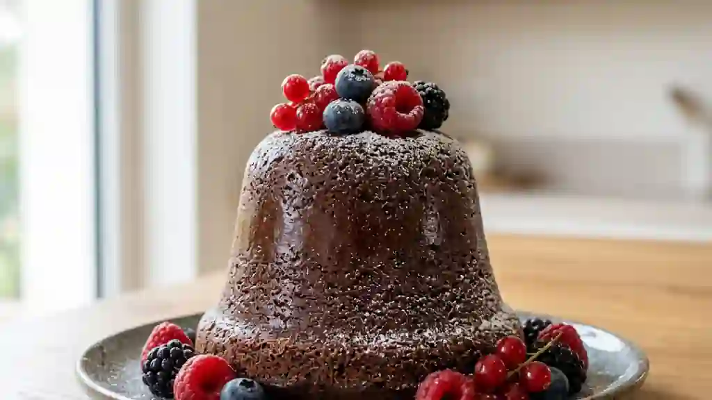 Cloche de Pâques Fondante Chocolat-Fruits Rouges - Photo de présentation