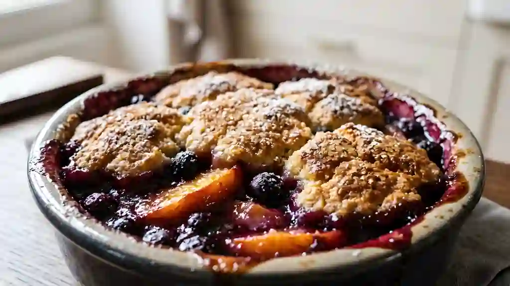 Cobbler Pêches et Myrtilles - Photo de présentation