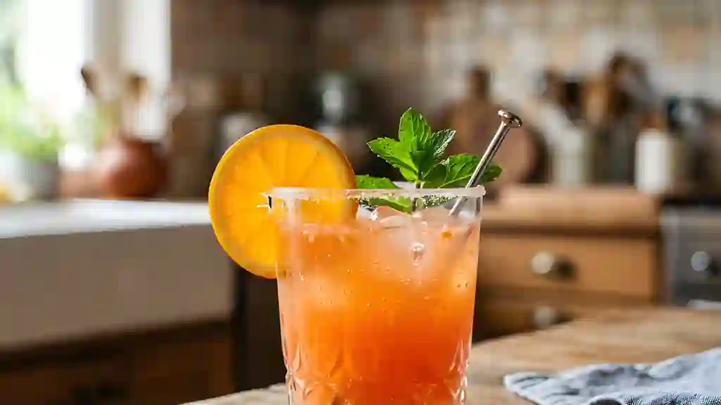 Cocktail Acidulé Orange et Pamplemousse - Photo de présentation