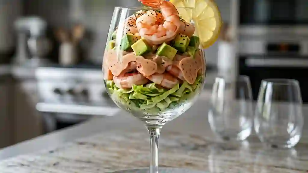 Cocktail de Crevettes Frais et Acidulé - Photo de présentation
