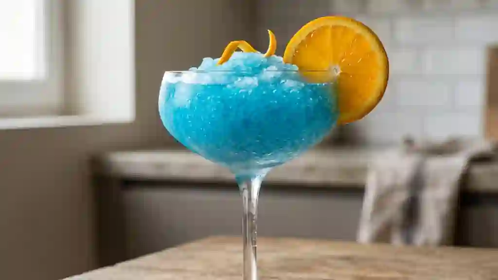 Cocktail Bleu Électrique et Acidulé - Photo de présentation