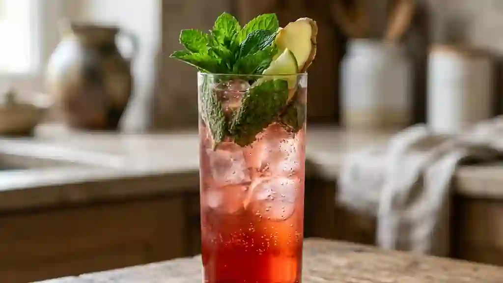 Lézard qui Hurle : Cocktail Rhum et Gingembre - Photo de présentation