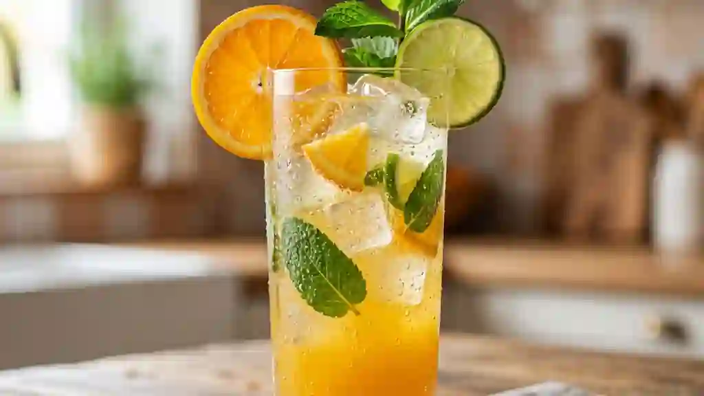 Cocktail Frais aux Trois Agrumes et Menthe - Photo de présentation