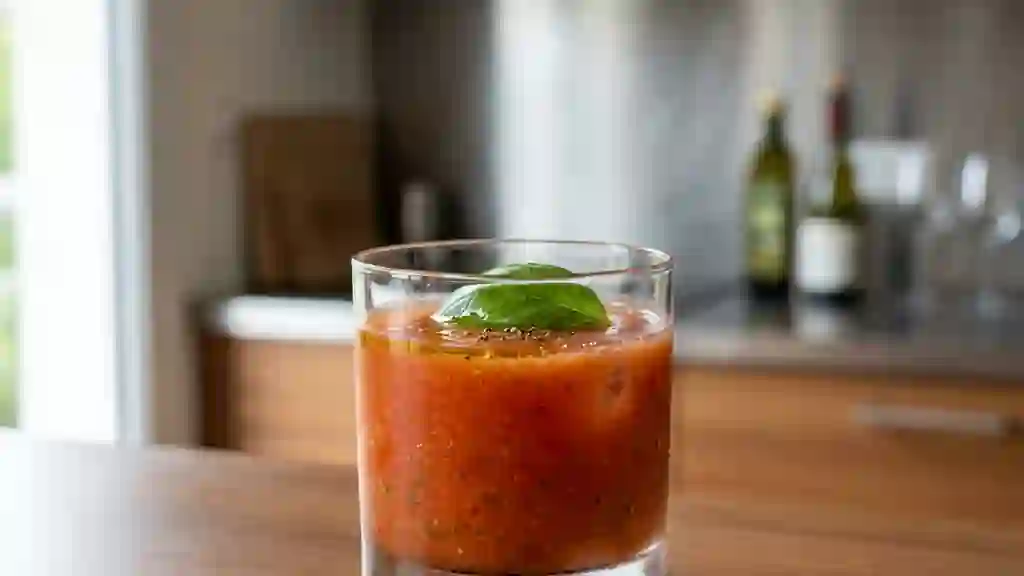 Cocktail Givré Tomate Basilic et Poivron - Photo de présentation