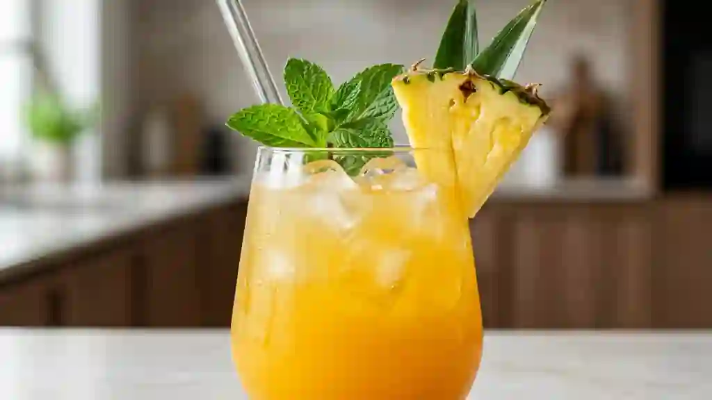 Punch mangue-ananas givré et acidulé - Photo de présentation
