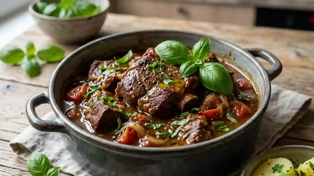 Agneau Confit au Basilic Frais - Photo de présentation