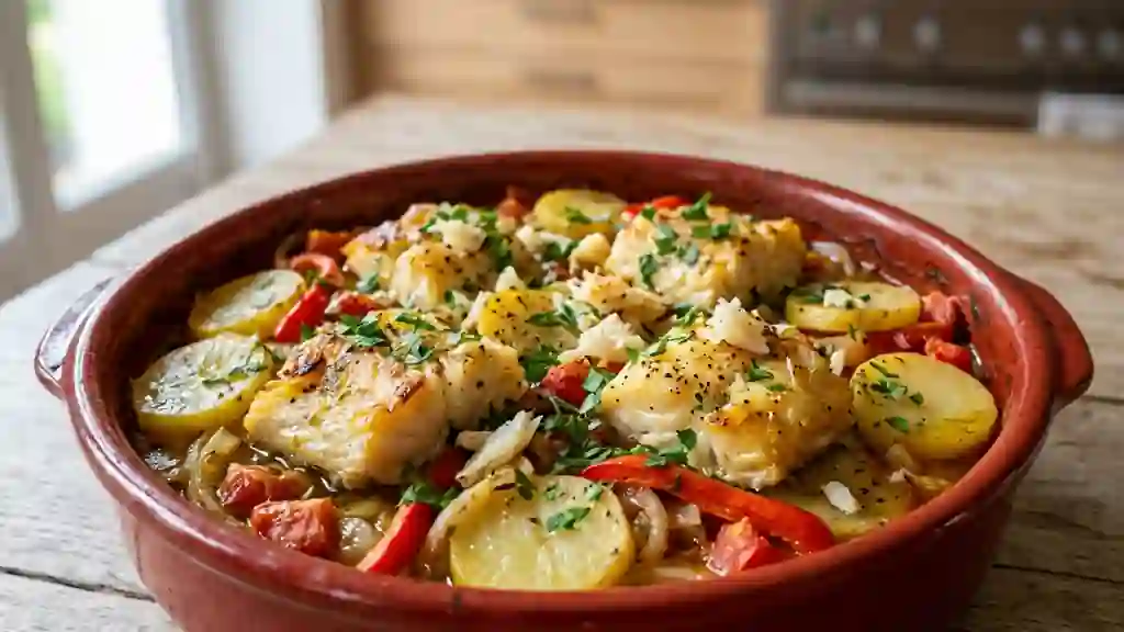 Cocotte de morue fondante à la portugaise - Photo de présentation