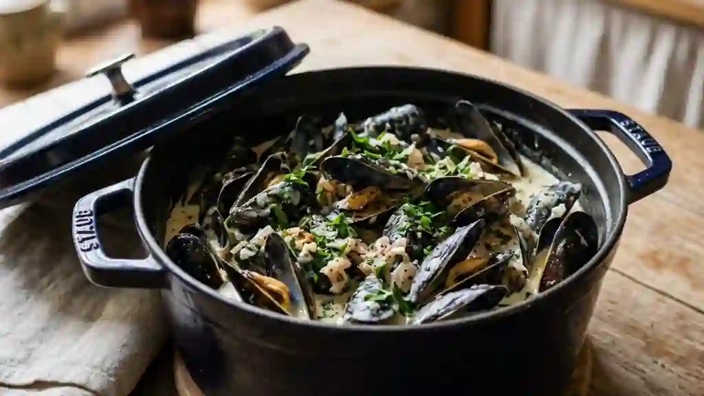 Moules à la saintongeaise crémeuses - Photo de présentation