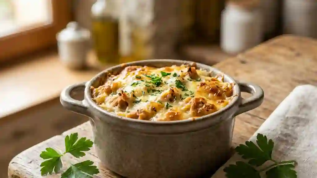 Cocotte de thon fondante et gratinée - Photo de présentation