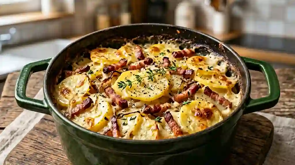 Cocotte paysanne fondante aux lardons fumés - Photo de présentation