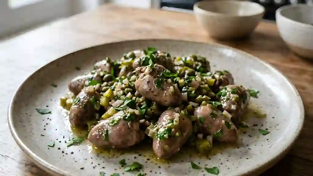 Cœurs de volaille, ravigote - Photo de présentation