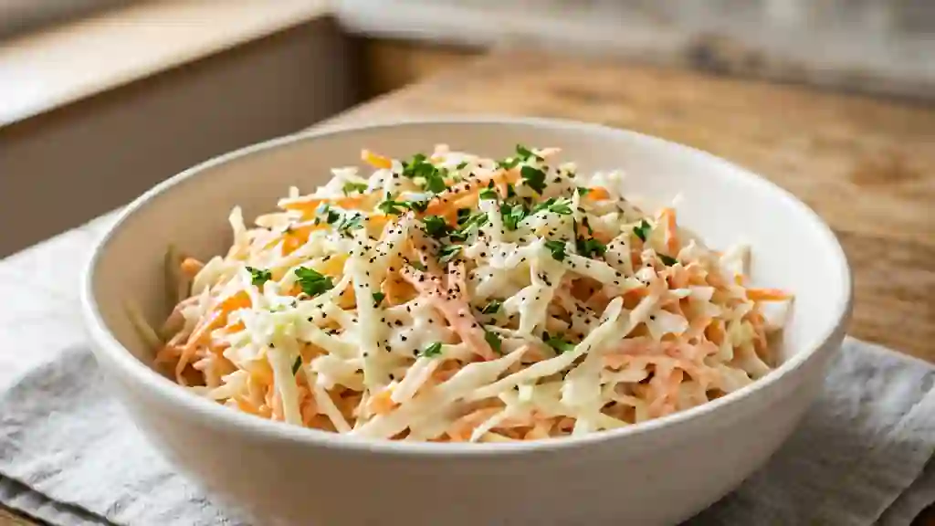 Coleslaw ultra-croquant sauce crémeuse miel - Photo de présentation