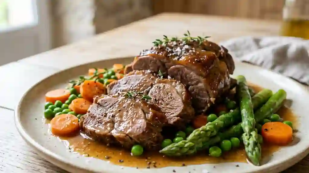 Collet d'agneau fondant et primeurs - Photo de présentation