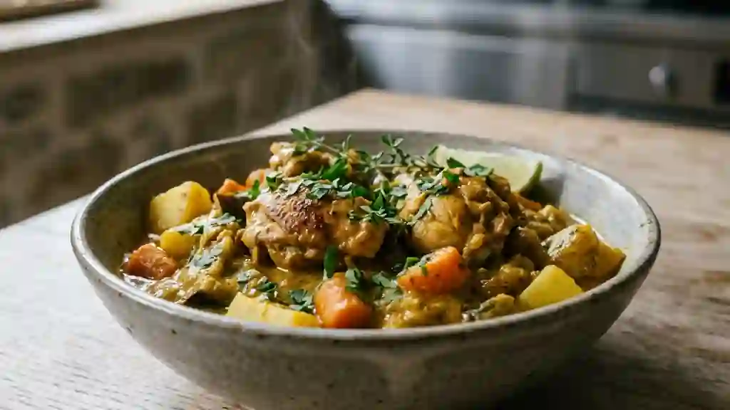 Colombo de poulet onctueux au lait de coco - Photo de présentation