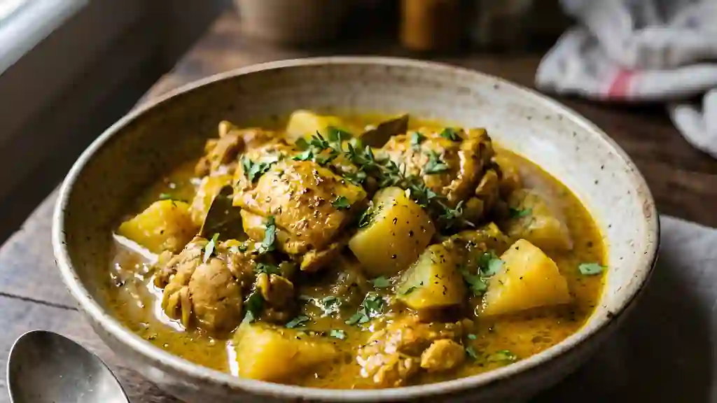 Colombo de poulet onctueux aux christophines - Photo de présentation