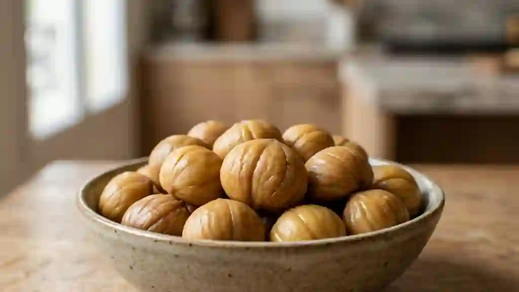 Marrons Cuits : Technique d'Épluchage Parfait - Photo de présentation