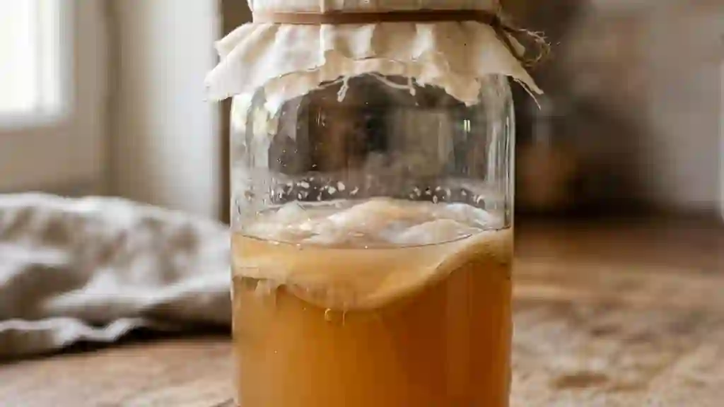 Mère de vinaigre vivante et nacrée - Photo de présentation