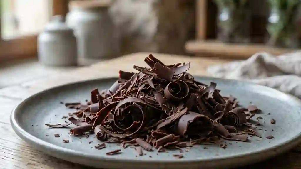 Copeaux de chocolat noir fins et croquants - Photo de présentation