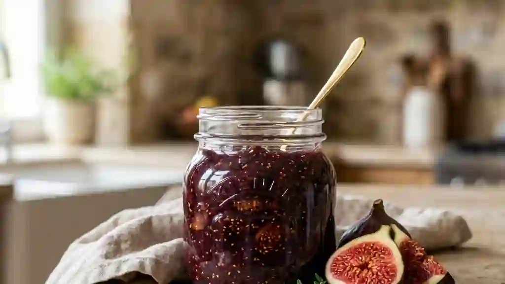 Compote de figues fondantes au citron - Photo de présentation