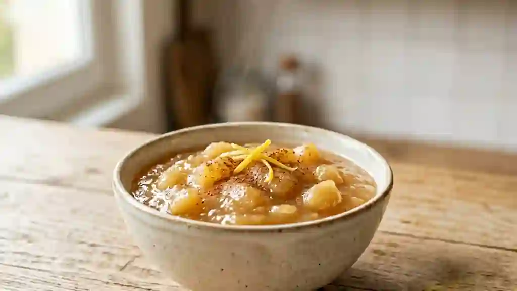 Compote de poires onctueuse et acidulée - Photo de présentation