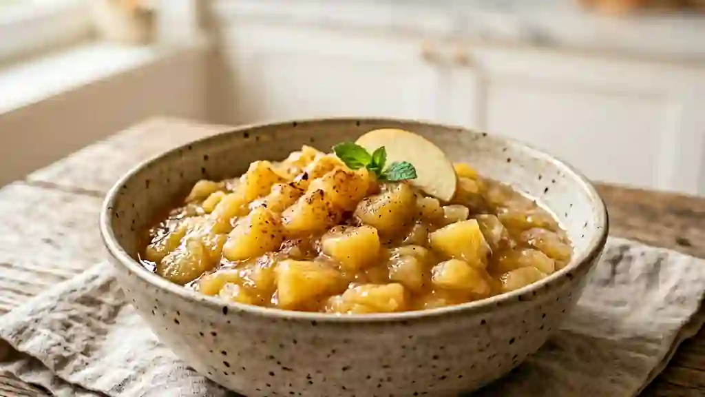 Compote de pommes fondante express - Photo de présentation
