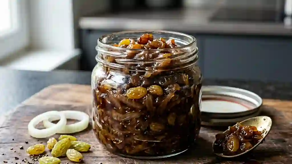 Confit d'oignons de Roscoff fondant au balsamique - Photo de présentation