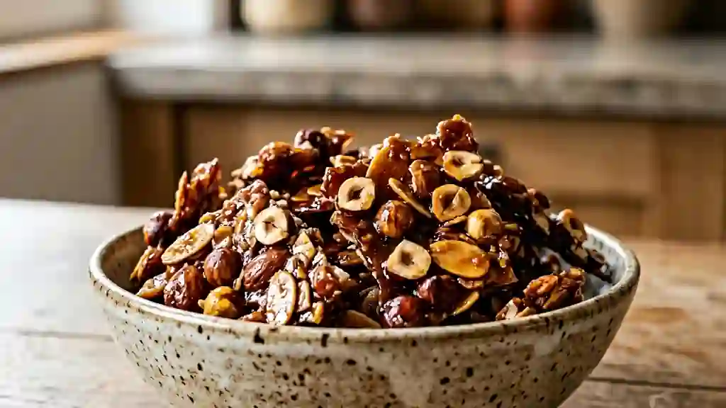 Noisettes et amandes caramélisées ultra-croquantes - Photo de présentation