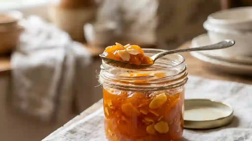 Confiture abricot amandine onctueuse - Photo de présentation