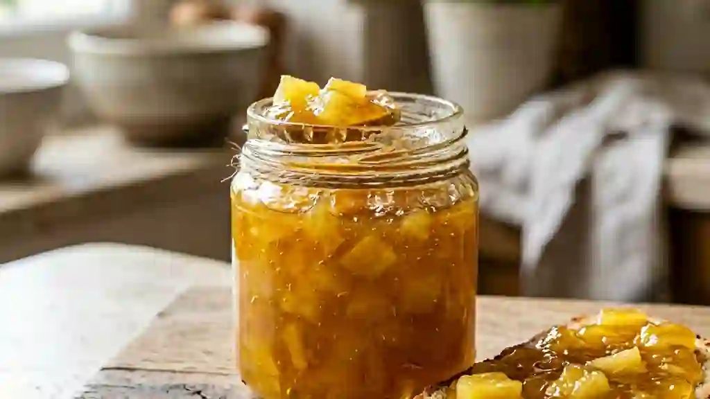 Confiture d'ananas fondante et acidulée - Photo de présentation