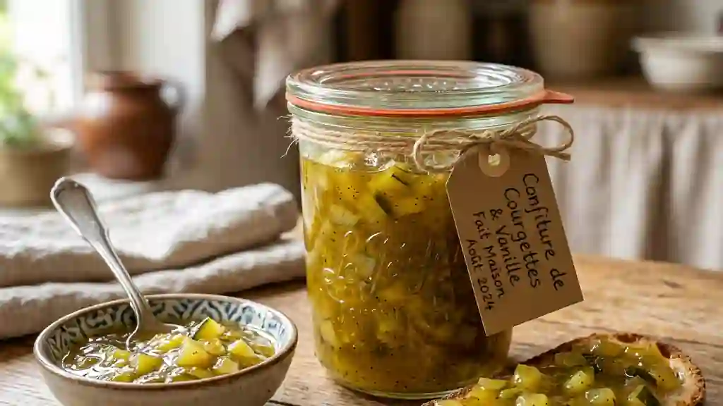 Confiture Fondante Courgette et Vanille - Photo de présentation