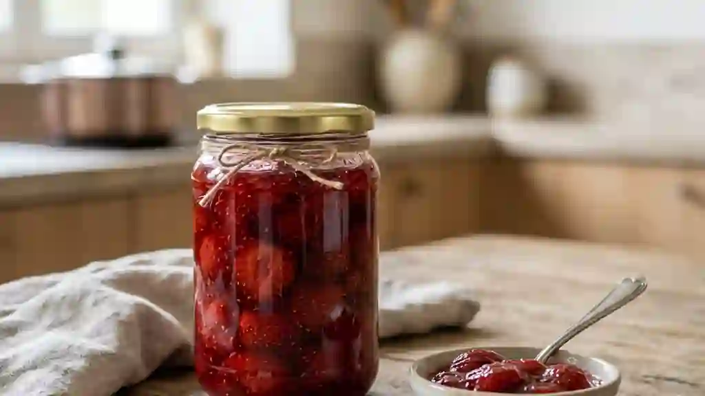 Confiture de fraises fondante et fruitée - Photo de présentation