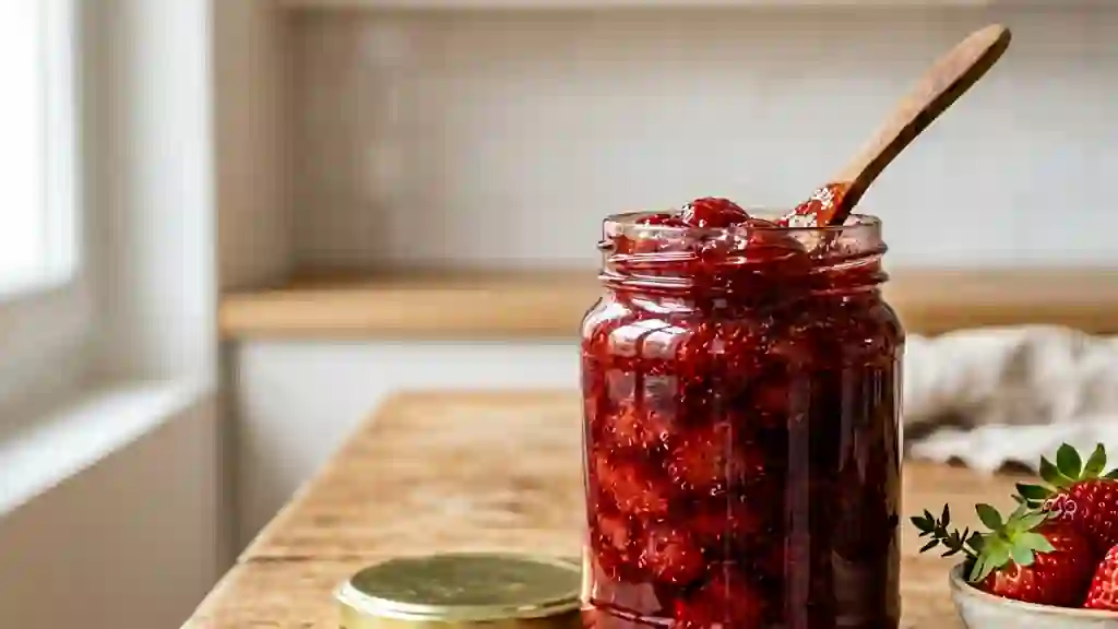 Confiture de fraises fondante et parfumée - Photo de présentation